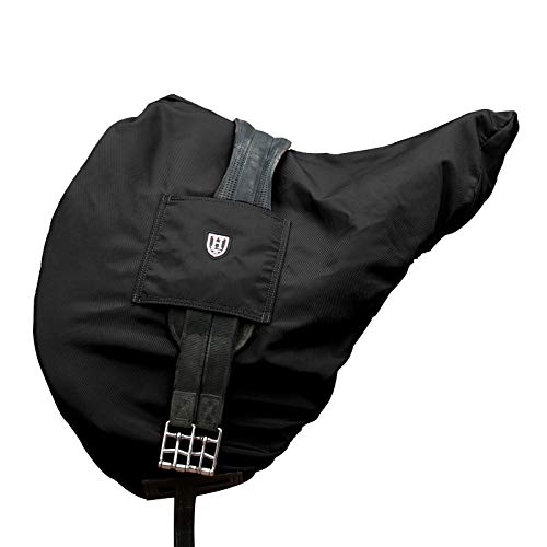 Harrison Howard Premium Waterproof/Breathable Fleece-Lined Saddle Cover Mars Black