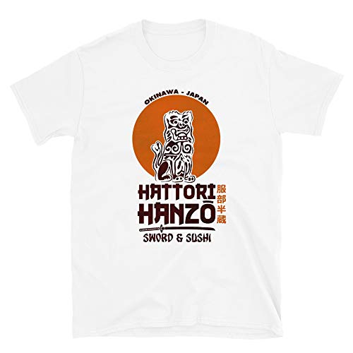 Mod.3 Hattori Hanzo Sushi Samurai Sword Tarantino Kill Bill Martial Arts Film Movie T-Shirt White