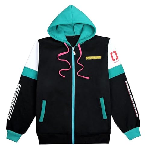 LYLAS Anime peripheral Jacket Hoodie Sweatshirt Cosplay Costume (X-Large) Black