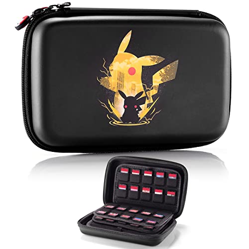 JoyHood 120 Slots Game Card Case for Switch, Protective Game Cards Storage Cases, Game Holder, Fits Switch/Switch OLED/Switch Lite Games, PS Vita Games, Physical Game Cartridge, SD Cards (Oxide Black)