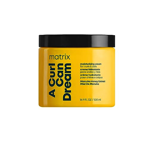 Matrix A Curl Can Dream Moisturizing Leave-in Cream | Conditioning Treatment | Moisturizes & Defines Curls | For Curly & Coily Hair | Packaging May Vary | Infused with Manuka Honey | 16.9 Fl. Oz