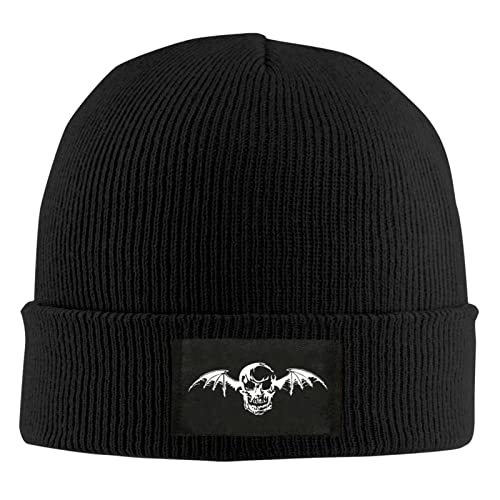 FENZI Avenged Sevenfold Death Bat Unisex Winter hat,Fashion Personality Knitted hat. Black, One Size