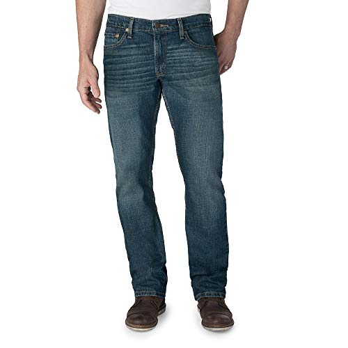 Signature by Levi Strauss & Co. Gold Label Men's Regular Straight Fit Jeans, Bigfoot, 36W x 32L
