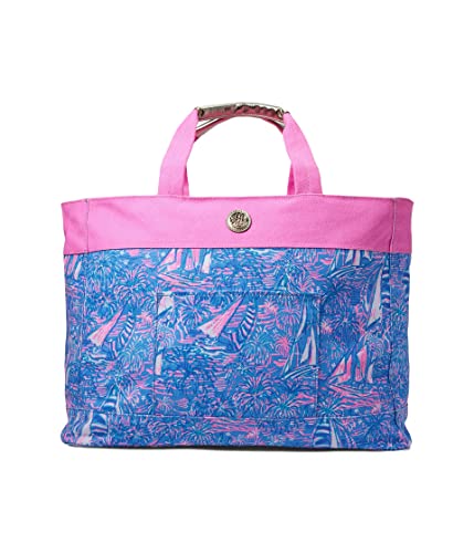 Lilly Pulitzer Jumbo Mercato Tote Boca Blue Its A Sailabration One Size