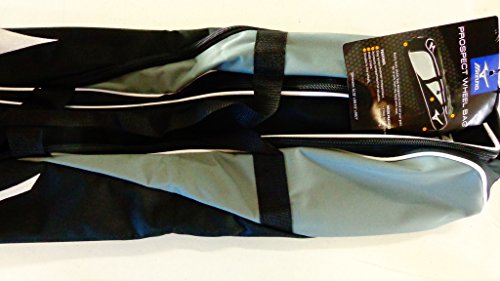 Mizuno Prospect Wheel Bag, 32 x 9.5 x 7-Inch, Black/Grey