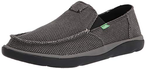 Sanuk Men's Vagabond Tripper Slip-On Loafer, Black, 10 M US
