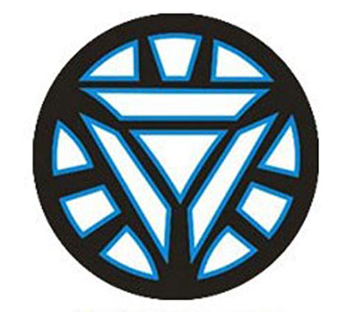 Stark Arc Reactor Wearable Costume Accessory I-Man Arc Reactor Prop Patch Led Light (Style 1) Multicoloured