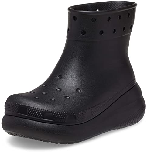 Crocs Unisex Crush Rain Boots, Black, 4 US Men
