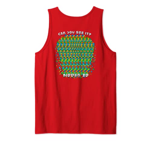 Jolly Roger Hidden 3D Stereogram Tank Top