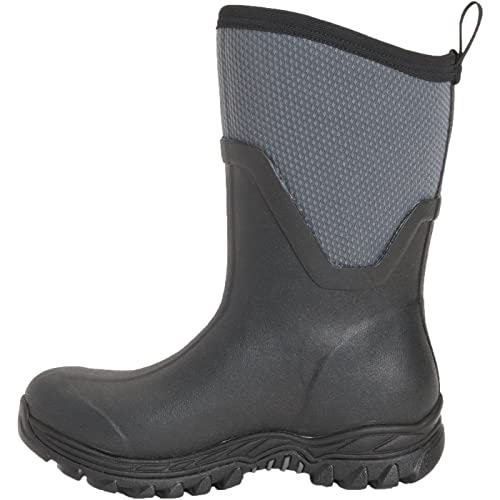 Muck Boot womens Arctic Sport Ii Mid Snow Boot, Black/Grey, 8 US