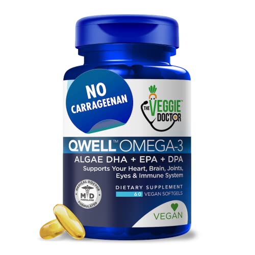 Omega 3 Better Than Fish Oil Omega 3 6 9 - Vegan Omega 3 Fatty Acid Supplements - No Carrageenan – Algae Omega 3 Supplement - Vegan DHA, DPA, EPA - Heart, Brain, Joint, Prenatal, Immune System Support
