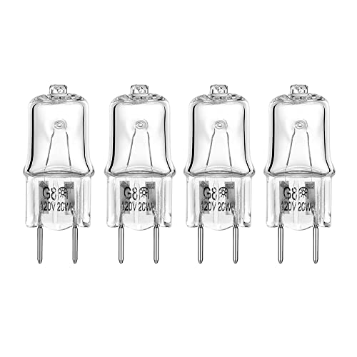 Appliance Light Bulb for GE Microwave Oven,G8/20W/120V Night Light/Stove Light Bulb Fits for GE Samsung Kenmore Elite Maytag Over The Stove Range Microwave,WB25X10019 Replacement Bulb,4-Pack