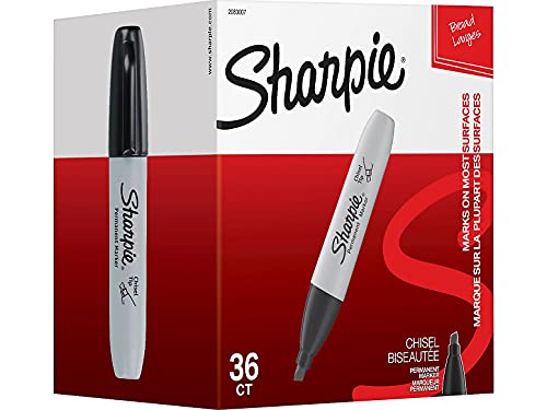 Sharpie 24390232 Tank Permanent Marker Broad Tip Black Ink 36/Box (2083007)