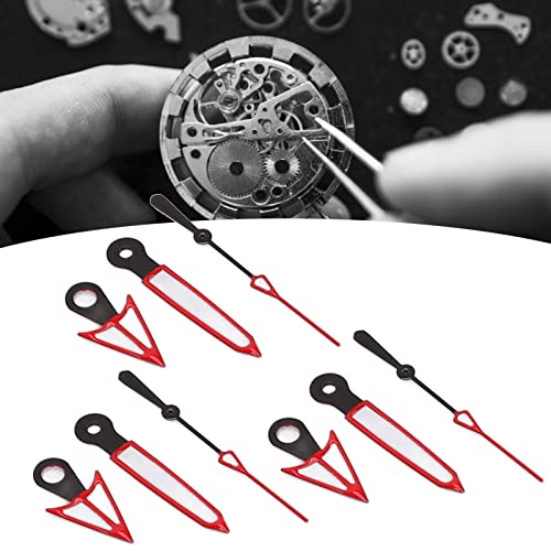 Yosoo Watch Hands Hour Minute Second Luminous Watch Movement Modification Parts for Nh35 Nh36 Pointer Watch Movement, 10Pcs Set Watch Pointer Repair Tools Kits Modification Parts Accessories(SK-26)
