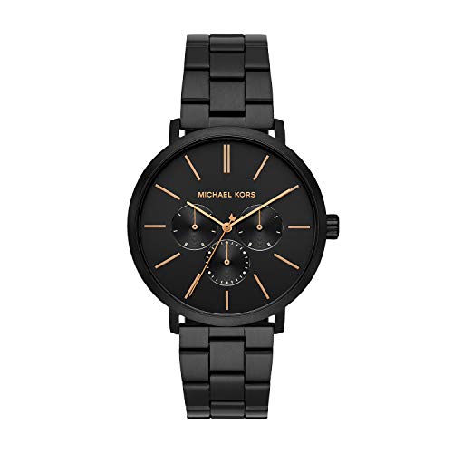 Michael Kors Men's Blake Multifunction Black-Tone Stainless Steel Watch MK8703