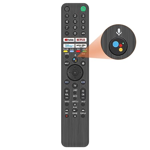 Replacement Sony TV Remote for Sony Smart TVs with Voice Control, Sony BRAVIA XR/XBR/KD Series 4K LED OLED Google/Android TVs. Energy-Saving. 12-Month Full Warranty.