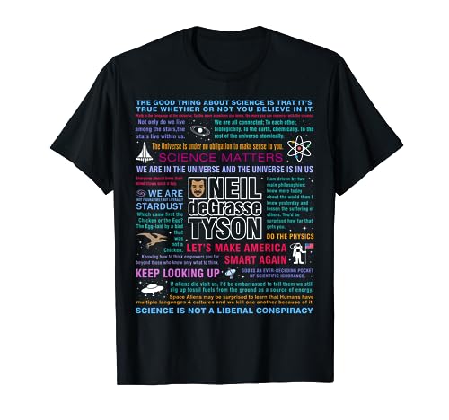 Neil deGrasse Tyson NDT Quotes T-Shirt