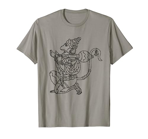 Hanuman T-Shirt Hindu God Hinduism Monkey Ramayana