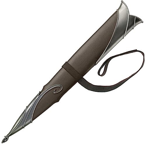 UNITED CUTLERY The Hobbit Scabbard for Sting Sword - Officially Licensed Replica, Genuine Leather Wrapping, Leather Belt Strap - LOTR - For Use with Licensed Sting Reproduction - Length 18 3/4'