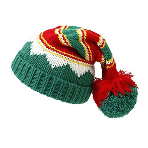 Sun Hat Womens Christmas Hats Adults Funny Fur Xmas Hat for New Year Festive Party Christmas Knitted Cotton Hats Trapper Hat for Men Green