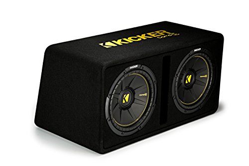 KICKER 44DCWC122 1200w Dual 12' Loaded Ported Subwoofer Enclousre CompC Sub Box