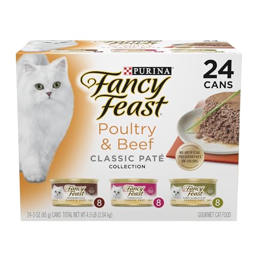Fancy Feast Poultry and Beef Feast Classic Pate - (24) 3 oz. Cans