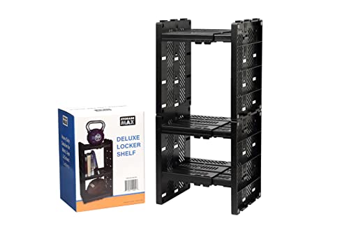 StorageMax Deluxe School Locker Organizer with 3 Adjustable Shelves - Fits Lockers from 8.75' and 12.5' Wide
