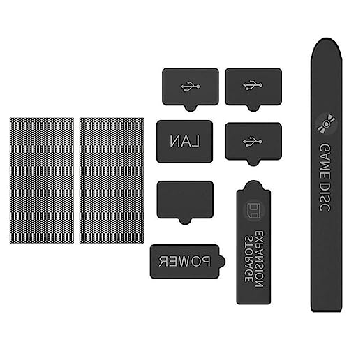 Dust Plug Filter Set Silicone Dustproof Dustproof Dirtproof Cover Case Mesh Filter Kit Dust Cover for Console Accessories Series S X