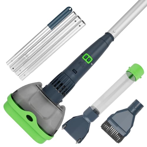 3 in 1 Rechargeable Spa Hot Tub Vacuum Cleaner for Hot Tub, Small above Ground & Inground Pool - Magnetic Drive System, 90 Mins, Fine Mesh Filter Bags, 2 Free Oil Absorbers, Pool Poles