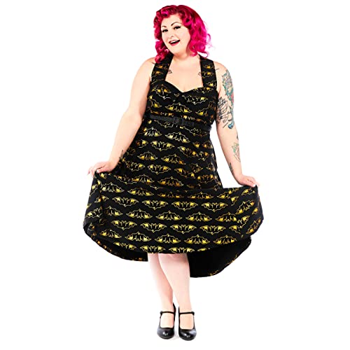 Sourpuss Women's Veronica Dresses (Nokturnal, X-Small)