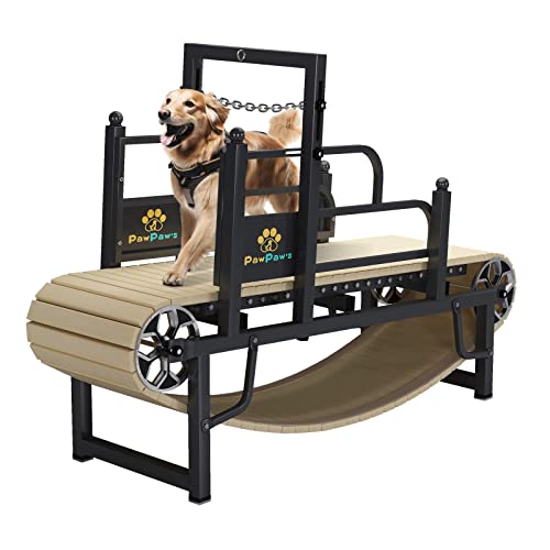 PawPaw's Dog Treadmill for Large Dogs, Medium Dogs. Dog Slatmill for Healthy & Fit Dog Life, Dog Treadmill for Indoor & Outdoor (Medium)