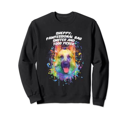 Pawfessional Bag Sniffer Food Picker Funny German Shepherd Sweatshirt