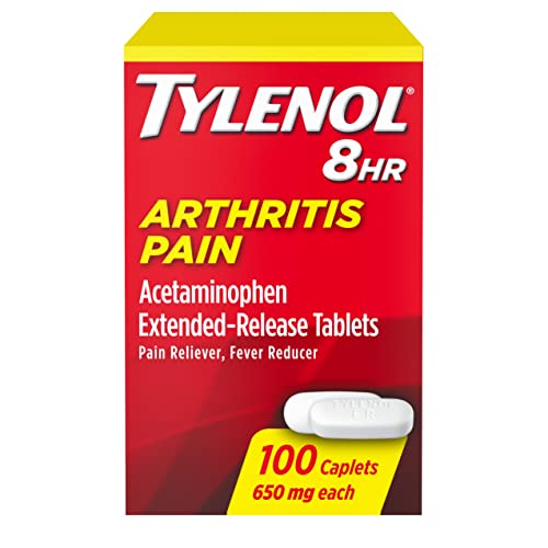 Tylenol 8 Hour Arthritis Pain Tablets with Acetaminophen for Joint Pain, 100 ct
