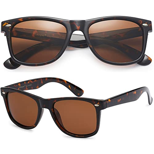 PolarSpex Mens Sunglasses - Retro Sunglasses for Men, Polarized Sunglasses for Womens - Cool Shades for Driving, Fishing