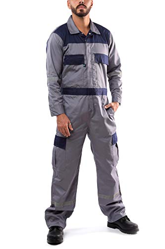 Kolossus Men's Enhanced Visibility Long Sleeve Blended Coverall