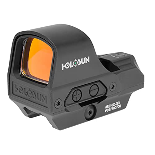 Holosun HE510C-GR Green Multi-Reticle Circle Dot Reflex Sight w/Solar Failsafe & Shake Awake HE510C-GR