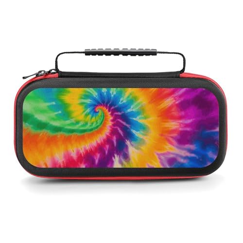 AoHanan Switch Carrying Case Tie Dye Switch Game Case with 20 Games Cartridges Hard Shell Travel Protection Storage Case for Console & Accessories