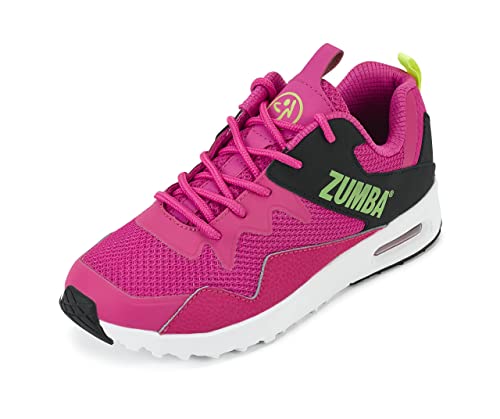 ZUMBA Women's Air Classic Sneakers, Nonslip Low-Top Dance Sneakers, 8.5, Pink