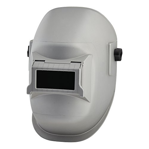 Sellstrom Lightweight, Super Tuff Nylon Shell and Rachet Headgear, Welding Helmet with 4-1/4' x 2' Sel-Snap Lift Front, Tough Thermoplastic Resin, Certified Frustration Free, Silver Coated, S29411