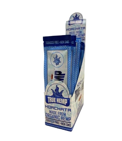 True Hemp - Natural Hemp Wraps - Horchata - 2 Wraps Per Pack – 25 Packs – 50 Wraps total