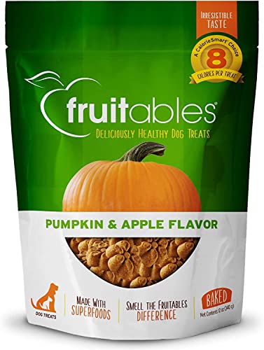 Fruitables Dog Treats Pumpkin & Apple Flavor, 7 oz