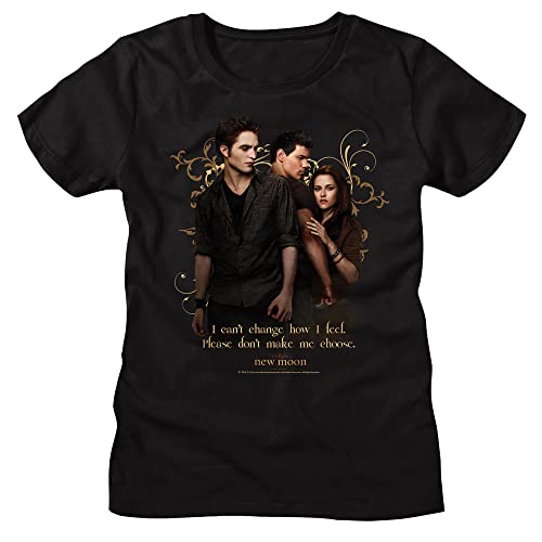 Twilight T Shirt New Moon Poster Ladies Short Sleeve T Shirts Twilight Movies Vintage Style Graphic Tees for Women Black