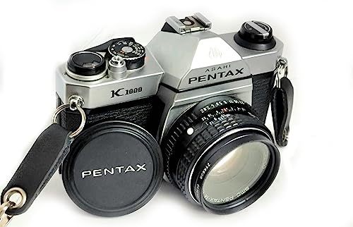 Pentax K1000 Manual Focus SLR Film Camera with Pentax 50mm Lens
