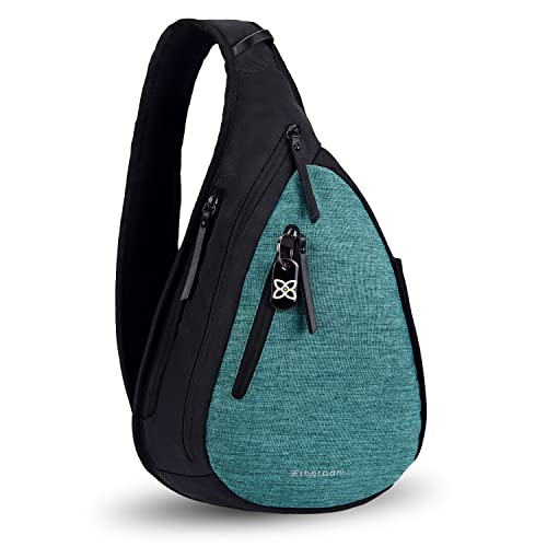 Sherpani Esprit, Anti Theft Sling Bag, Sling Backpack, Crossbody Backpack, Sling Bag for Women, Travel Bag, Fits 10 inch Tablet (Teal)