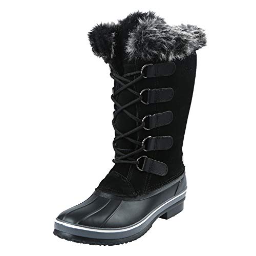 Northside Women's Kathmandu Snow Boot, Licorice, 6 Medium US