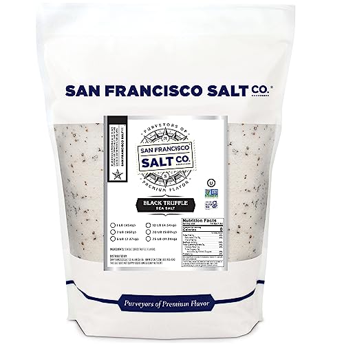 Italian Black Truffle Salt 1lb. Bulk Bag by San Francisco Salt Company