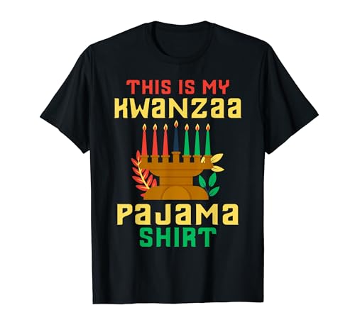 This Is My Kwanzaa Pajama Shirt Seven Candles Africa Holiday T-Shirt