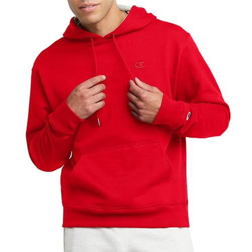 Champion Men's Hoodie, Powerblend, Fleece Striped Sweatshirt for Men (Reg. or Big & Tall)