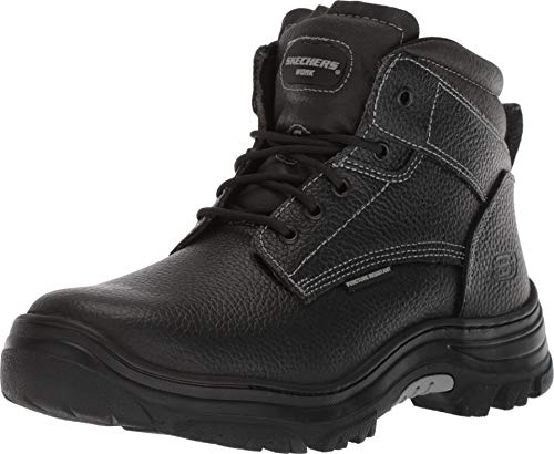 Skechers Men's Burgin-Tarlac Industrial Boot, Black, 11