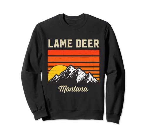 Lame Deer Montana Hometown City State Retro USA Sweatshirt